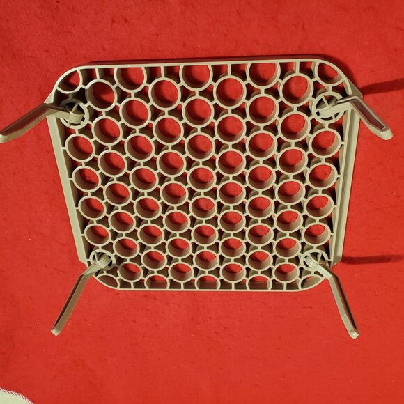 Pampered Chef Microwave Cooking Shelf W/Folding Legs - Mint as New. - Picture 4 of 6